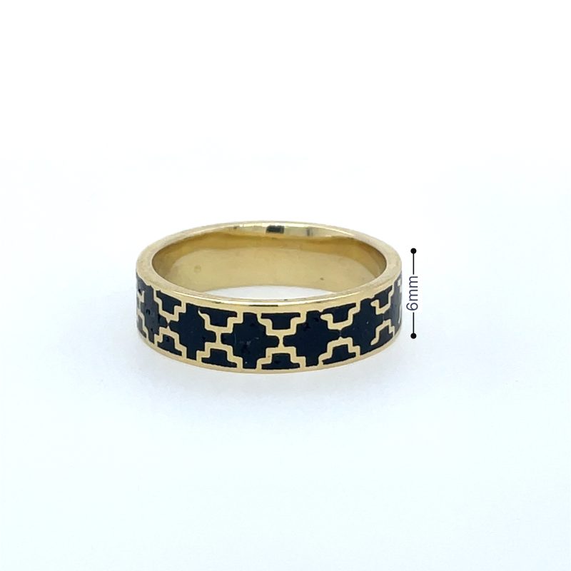 Brass Micro Mosaic Ring - Image 3