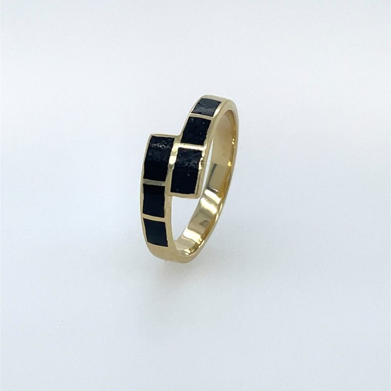 Brass Micro Mosaic Ring - Image 2