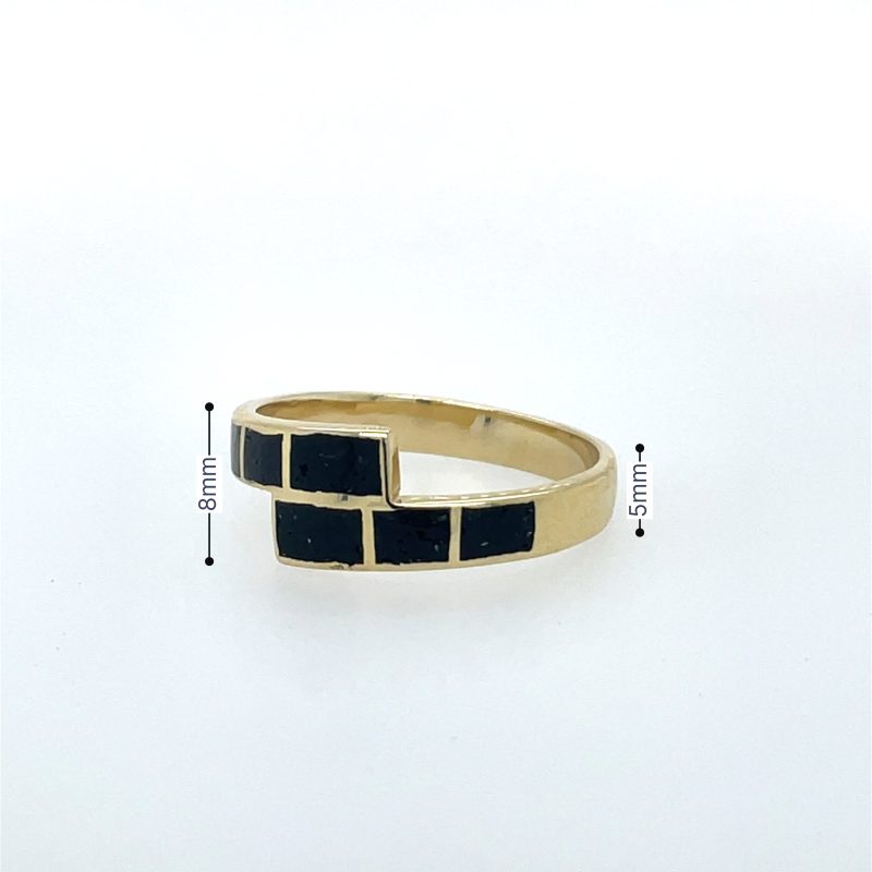 Brass Micro Mosaic Ring - Image 3