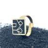 Brass Micro Mosaic Ring