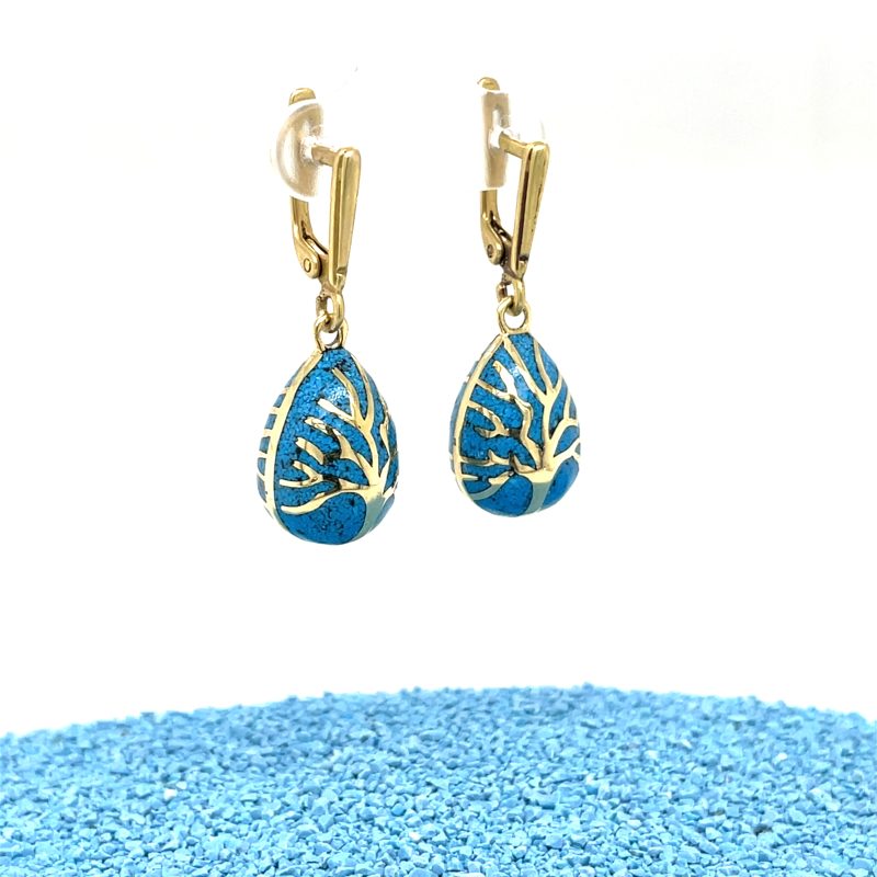 Brass Micro Mosaic Earring
