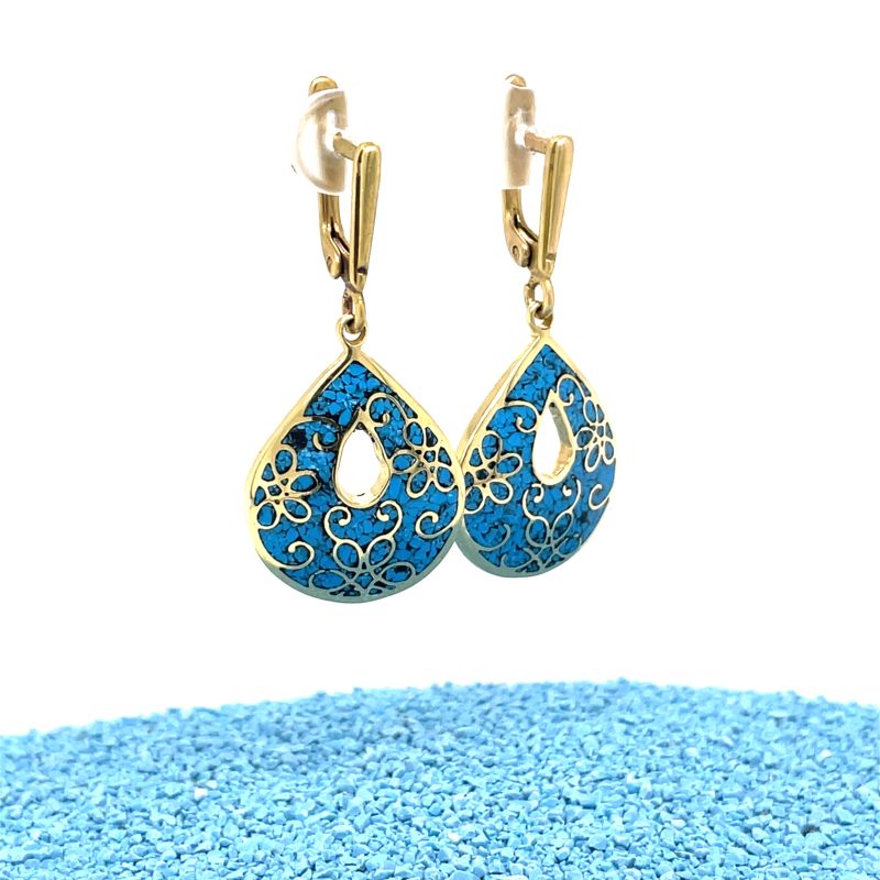 Brass Micro Mosaic Earring