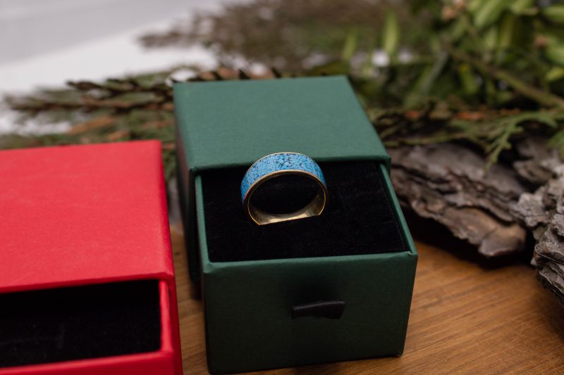 Brass Micro Mosaic Ring - Image 6