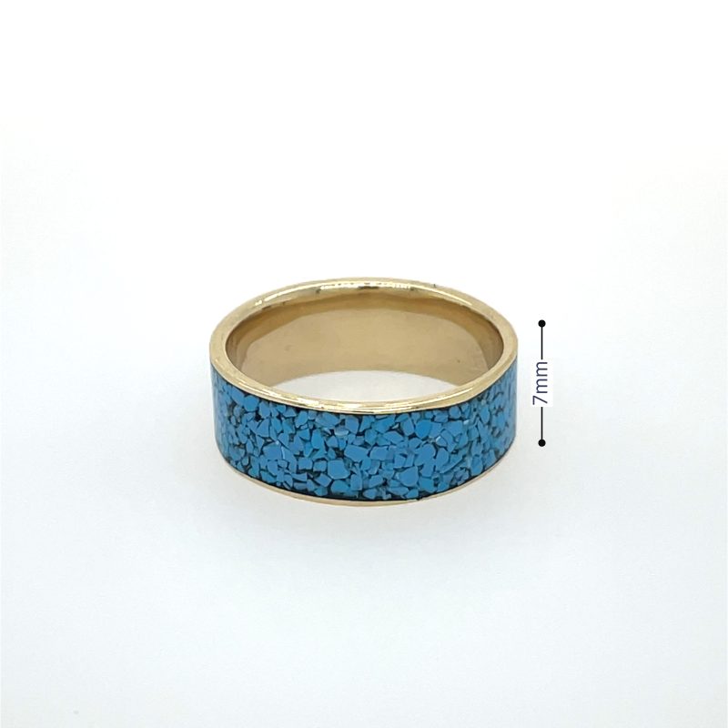 Brass Micro Mosaic Ring - Image 3