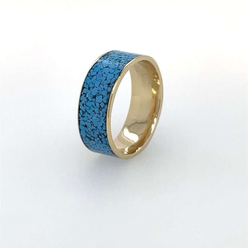 Brass Micro Mosaic Ring - Image 2