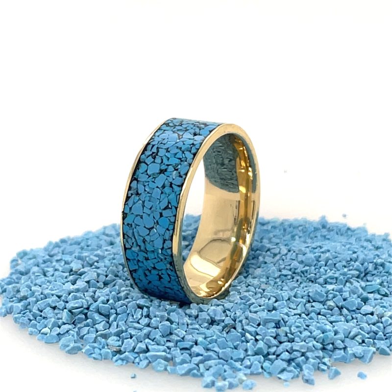 Brass Micro Mosaic Ring