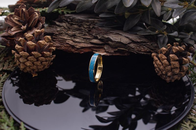 Brass Micro Mosaic Ring - Image 5