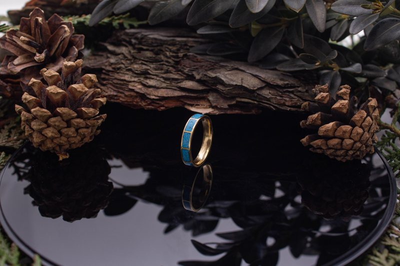 Brass Micro Mosaic Ring - Image 5