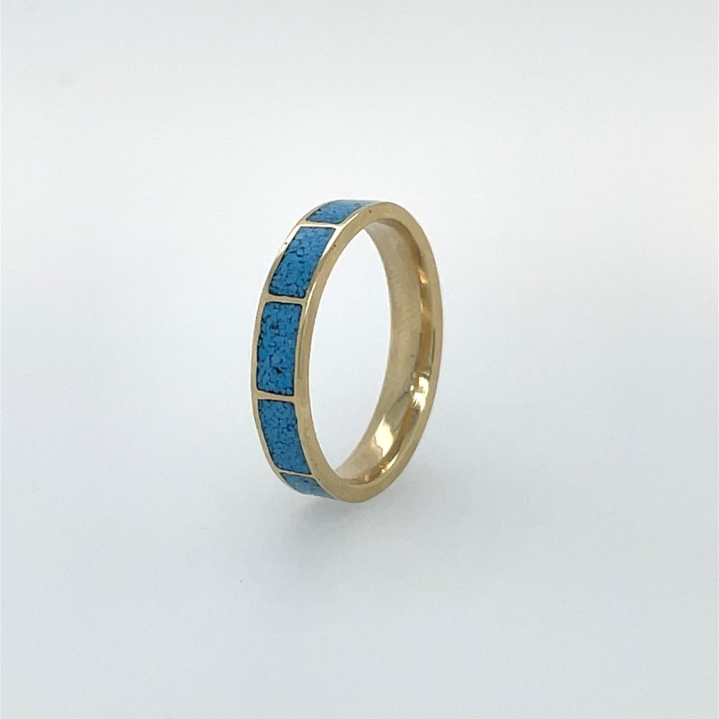 Brass Micro Mosaic Ring - Image 2