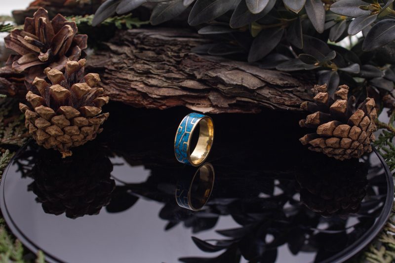 Brass Micro Mosaic Ring - Image 5