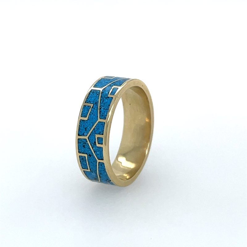 Brass Micro Mosaic Ring - Image 2