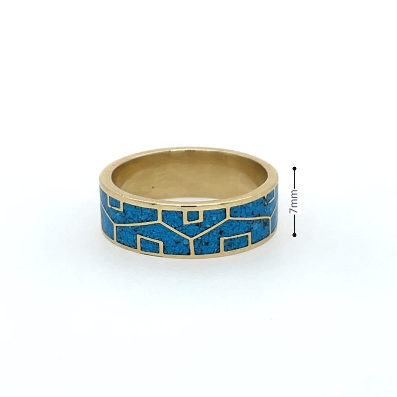 Brass Micro Mosaic Ring - Image 3