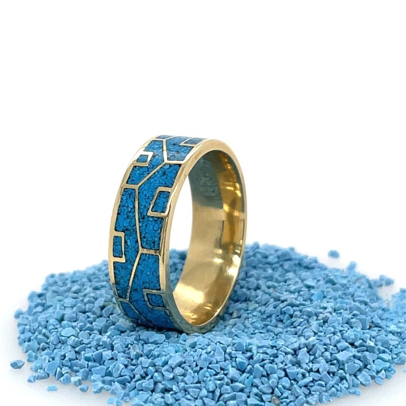 Brass Micro Mosaic Ring
