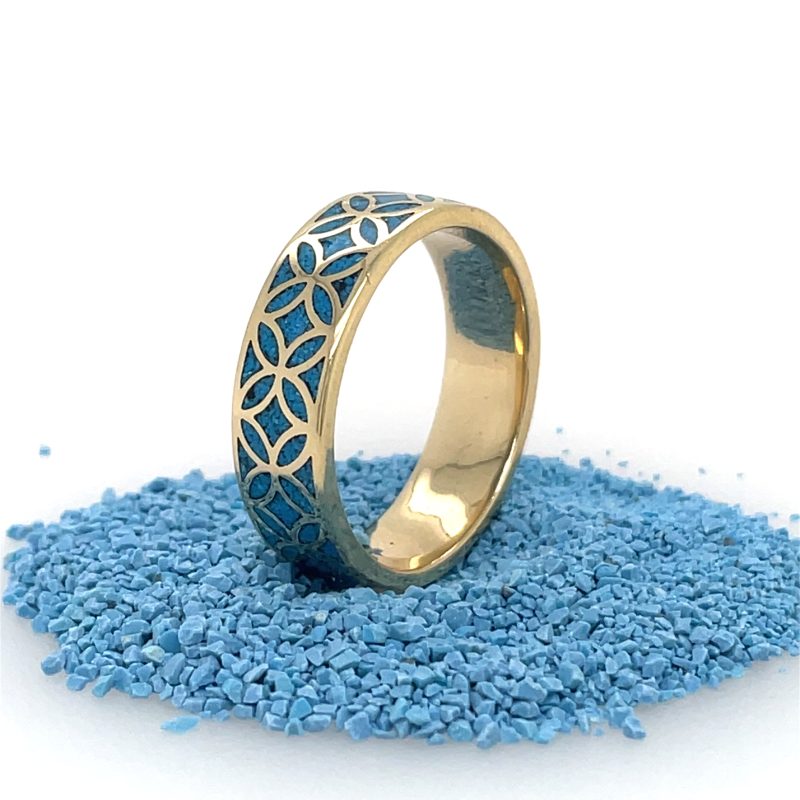 Brass Micro Mosaic Ring