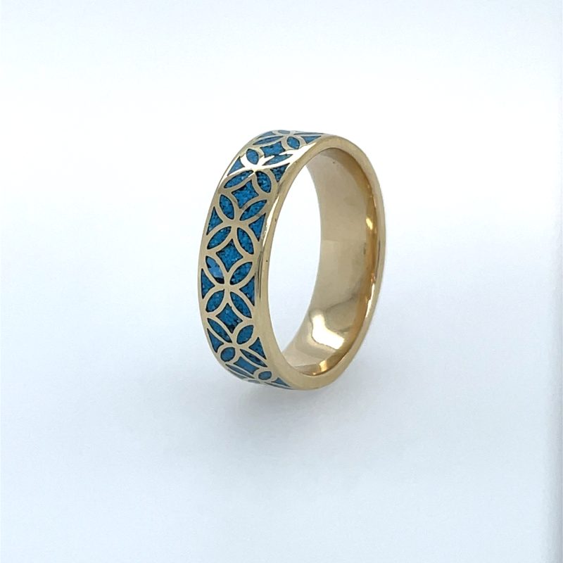 Brass Micro Mosaic Ring - Image 2