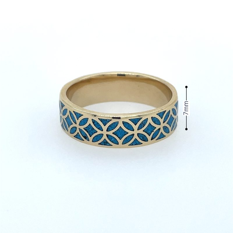 Brass Micro Mosaic Ring - Image 3