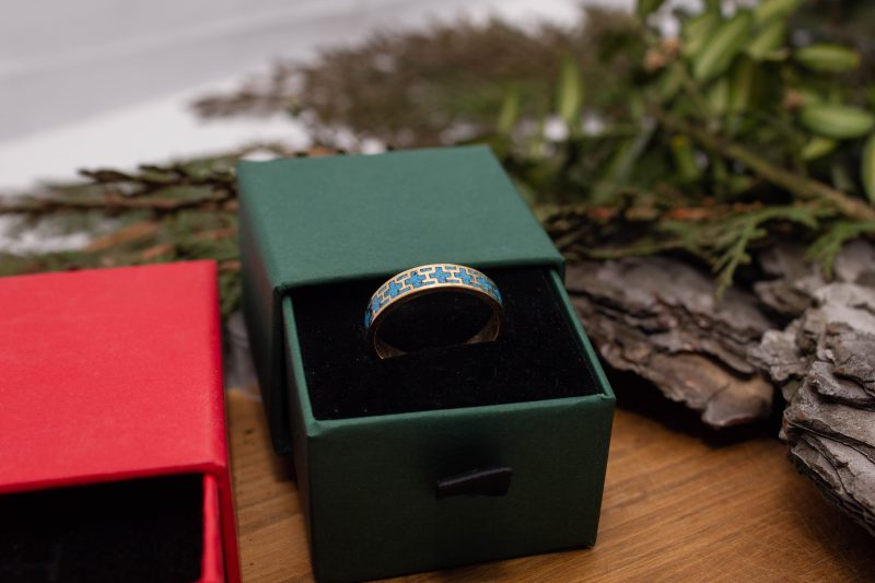 Brass Micro Mosaic Ring - Image 6