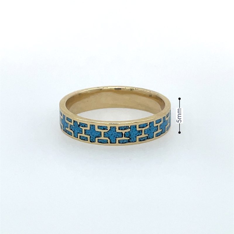 Brass Micro Mosaic Ring - Image 3