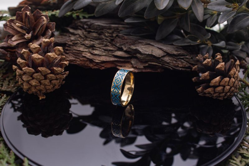 Brass Micro Mosaic Ring - Image 5