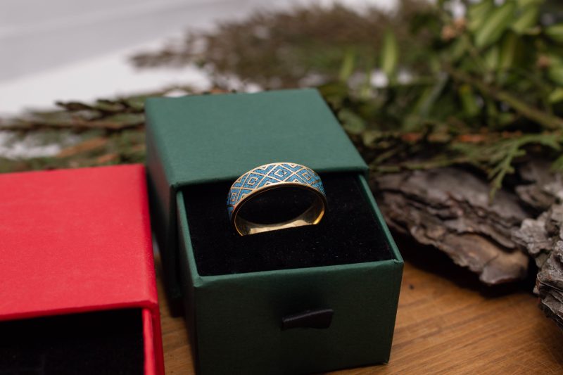Brass Micro Mosaic Ring - Image 6