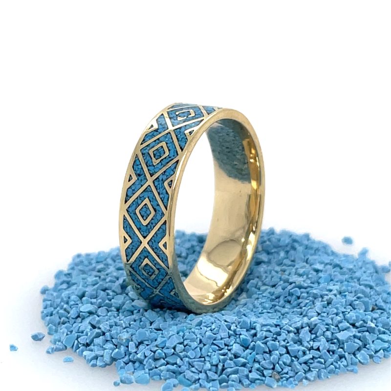 Brass Micro Mosaic Ring