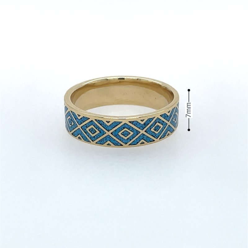 Brass Micro Mosaic Ring - Image 3