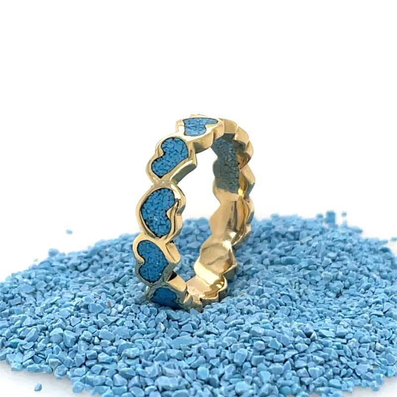 Brass Micro Mosaic Ring