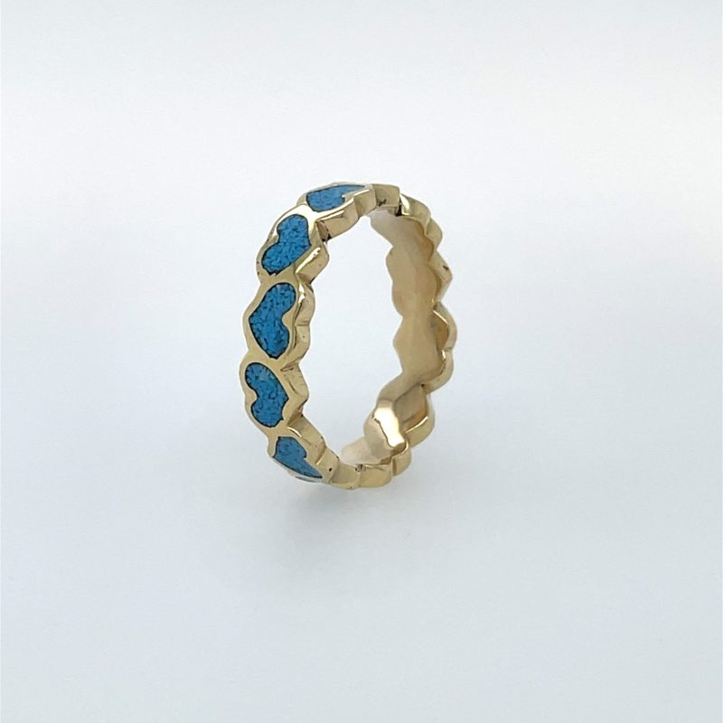 Brass Micro Mosaic Ring - Image 2