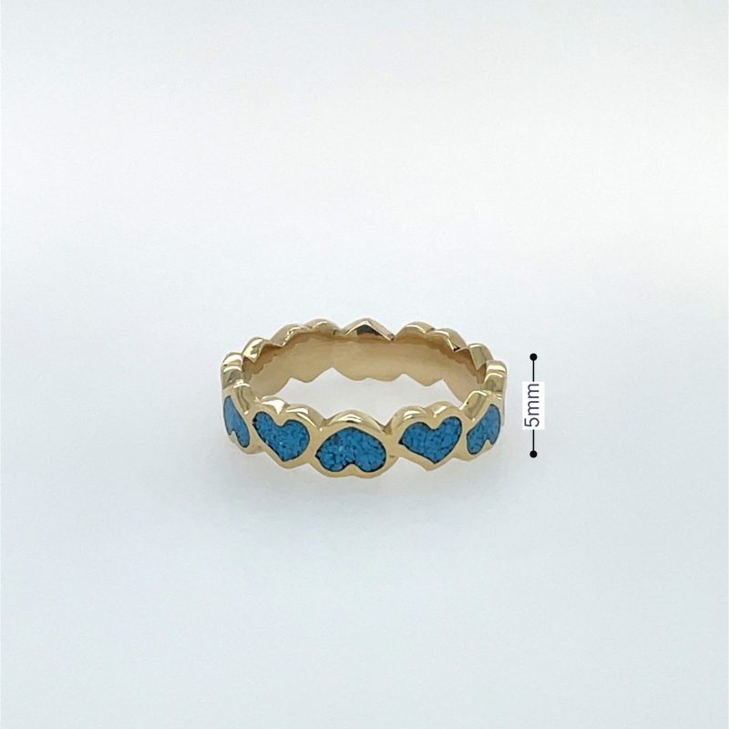 Brass Micro Mosaic Ring - Image 3