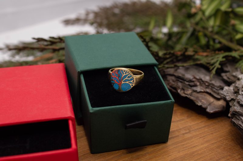 Brass Micro Mosaic Ring - Image 6