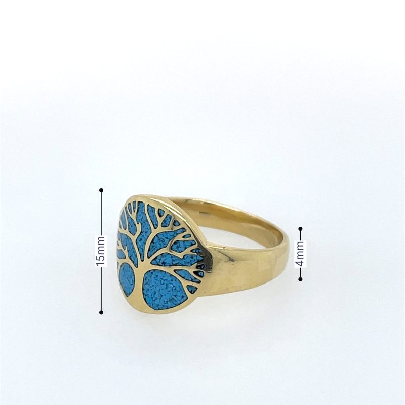 Brass Micro Mosaic Ring - Image 3