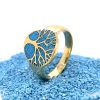 Brass Micro Mosaic Ring