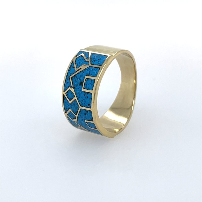 Brass Micro Mosaic Rings - Image 2