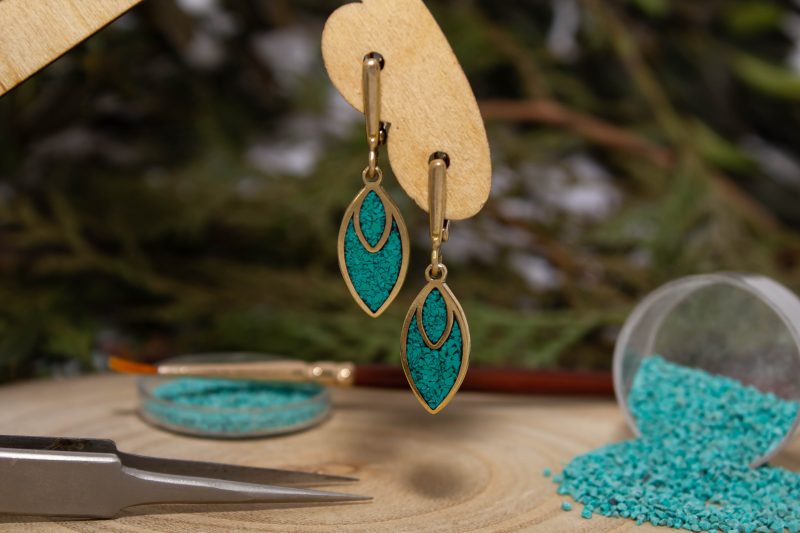 Bread Micro Mosaic Earring - Image 4