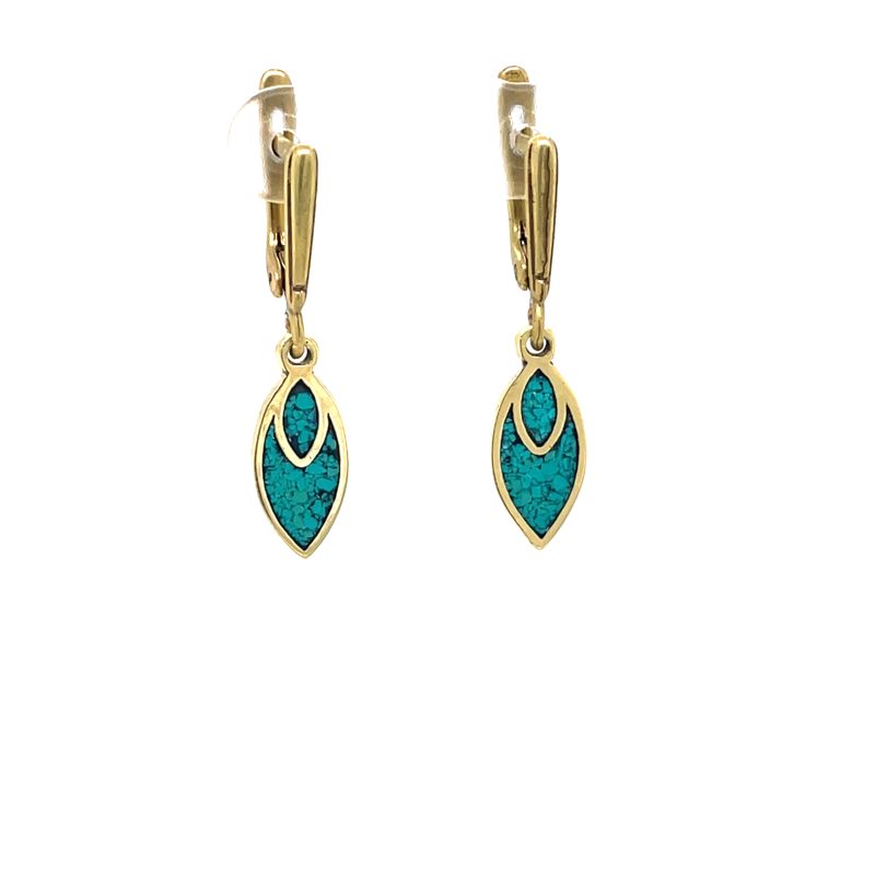 Brass Micro Mosaic Earring - Image 2