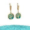Brass Micro Mosaic Earring