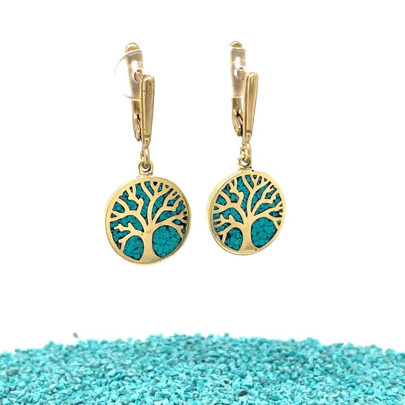 Brass Micro Mosaic Earring