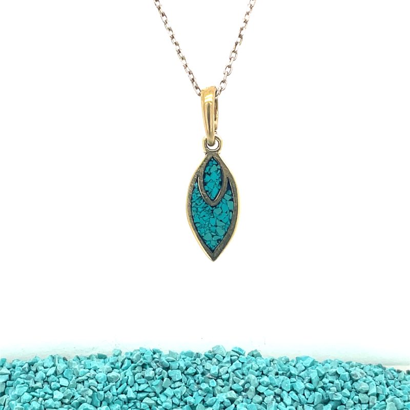 Brass Micro Mosaic Necklace