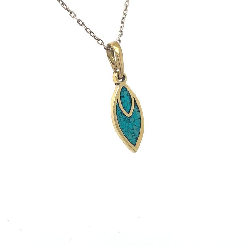Brass Micro Mosaic Necklace - Image 2
