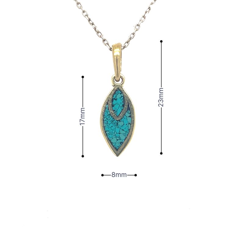 Brass Micro Mosaic Necklace - Image 3