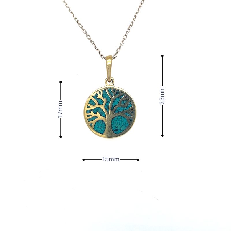 Brass Micro Mosaic Necklace - Image 3
