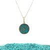 Brass Micro Mosaic Necklace