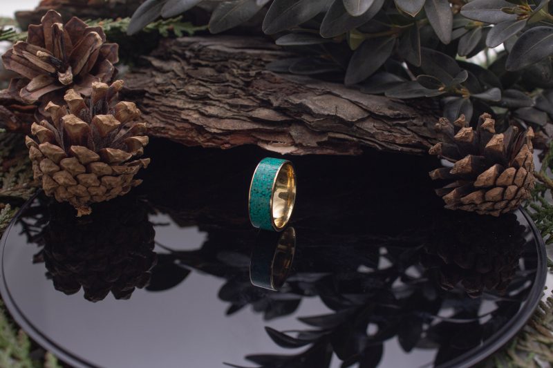 Brass Micro Mosaic Ring - Image 5