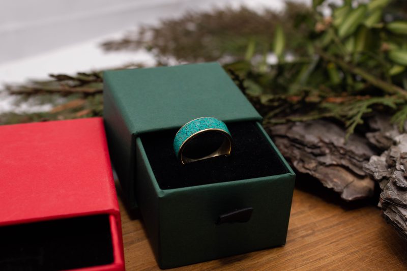 Brass Micro Mosaic Ring - Image 6