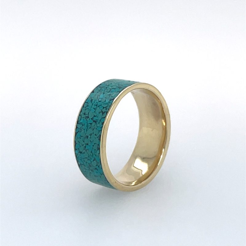 Brass Micro Mosaic Ring - Image 2