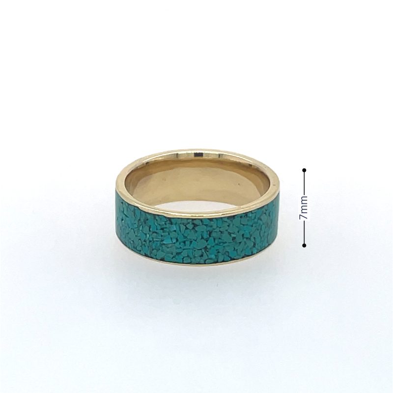 Brass Micro Mosaic Ring - Image 3