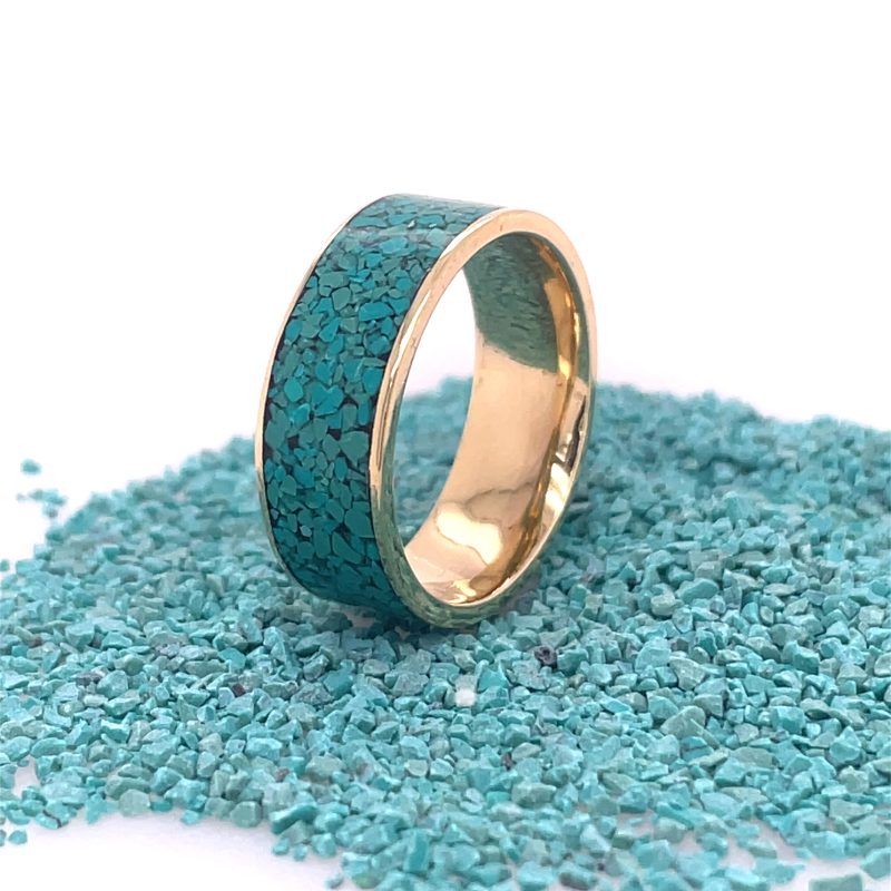Brass Micro Mosaic Ring