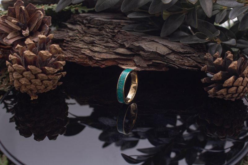 Brass Micro Mosaic Ring - Image 5