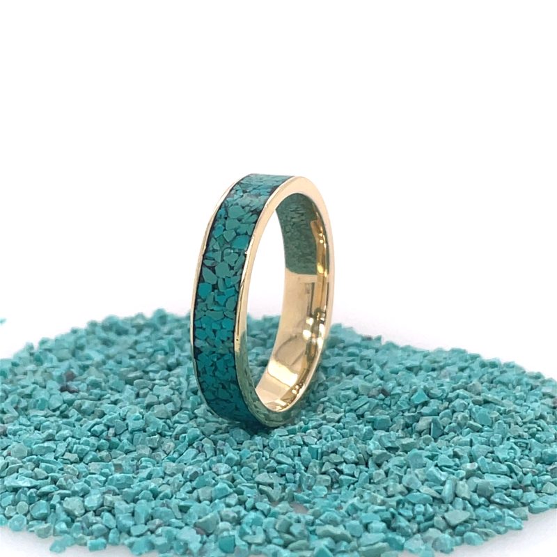 Brass Micro Mosaic Ring