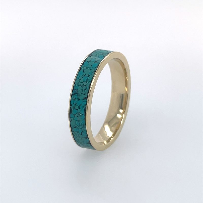 Brass Micro Mosaic Ring - Image 2